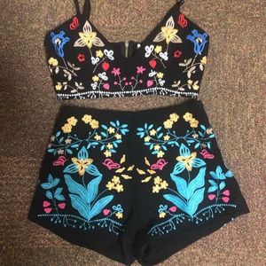 Two-piece festival outfit